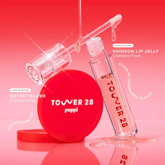 SALE  BAJO PEDIDO - Tower 28 x poppi Fizz + Frost Holiday Duo | Edición Limitada Labios & Glow