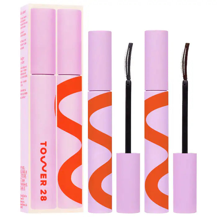 Bajo Pedido - Tower 28 Beauty MakeWaves Mascara Duo | Dúo de Máscaras para Volumen, Largo y Definición