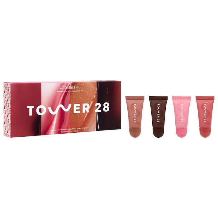 BAJO PEDIDO - Tower 28 Beauty Mini Lil' Softies LipSoftie Lip Treatment Set | Hidratación Labial
