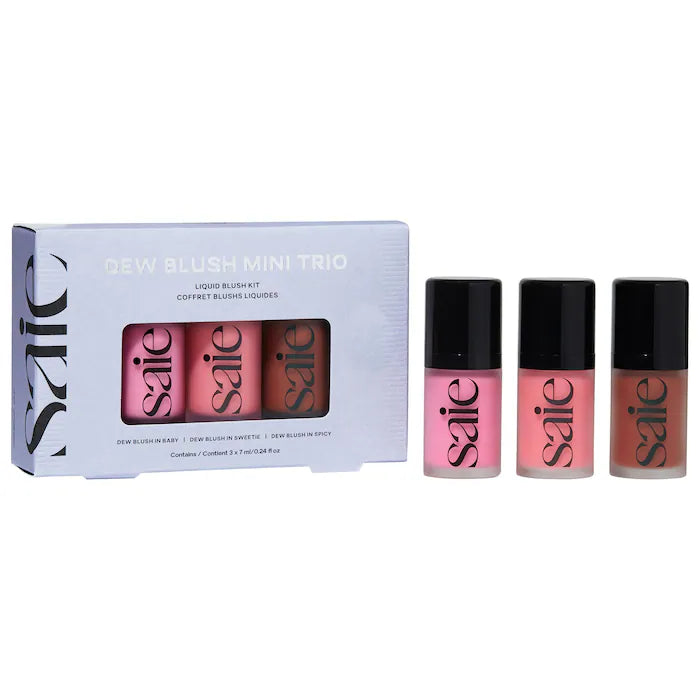 BAJO PEDIDO - Saie Mini Dew Blush™ Trio Gift Set | Rubores Líquidos en Miniatura