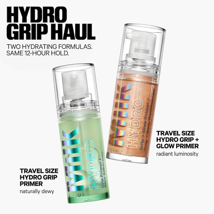 BAJO PEDIDO - MILK MAKEUP Hydro Grip Haul Travel-Size Primer Duo | Primers Mini Hidratantes