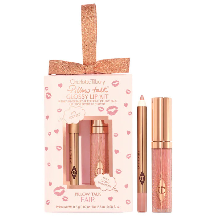 BAJO PEDIDO - Charlotte Tilbury Mini Pillow Talk Glossy Lip Duos | Set de Labiales Brillantes