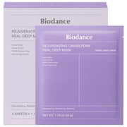 Biodance Rejuvenating Caviar PDRN Real Deep Mask Mascarilla Facial Rejuvenecedora Con Caviar Y PDRN 4 Unidades