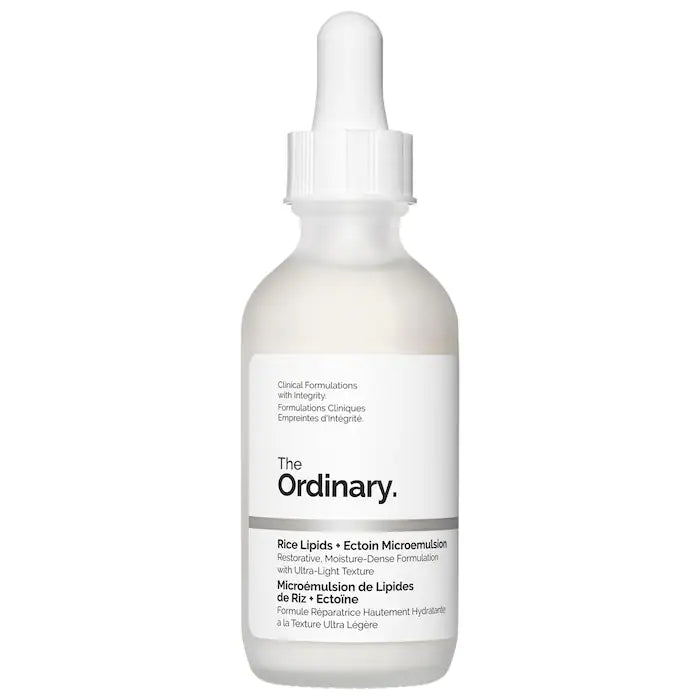The Ordinary Rice Lipids + Ectoin Microemulsion Moisturizer Crema Hidratante Calmante 60 ML