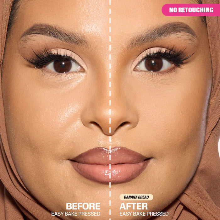 HUDA BEAUTY Easy Bake Airbrush Matte Pressed Setting Powder | Polvo Fijador