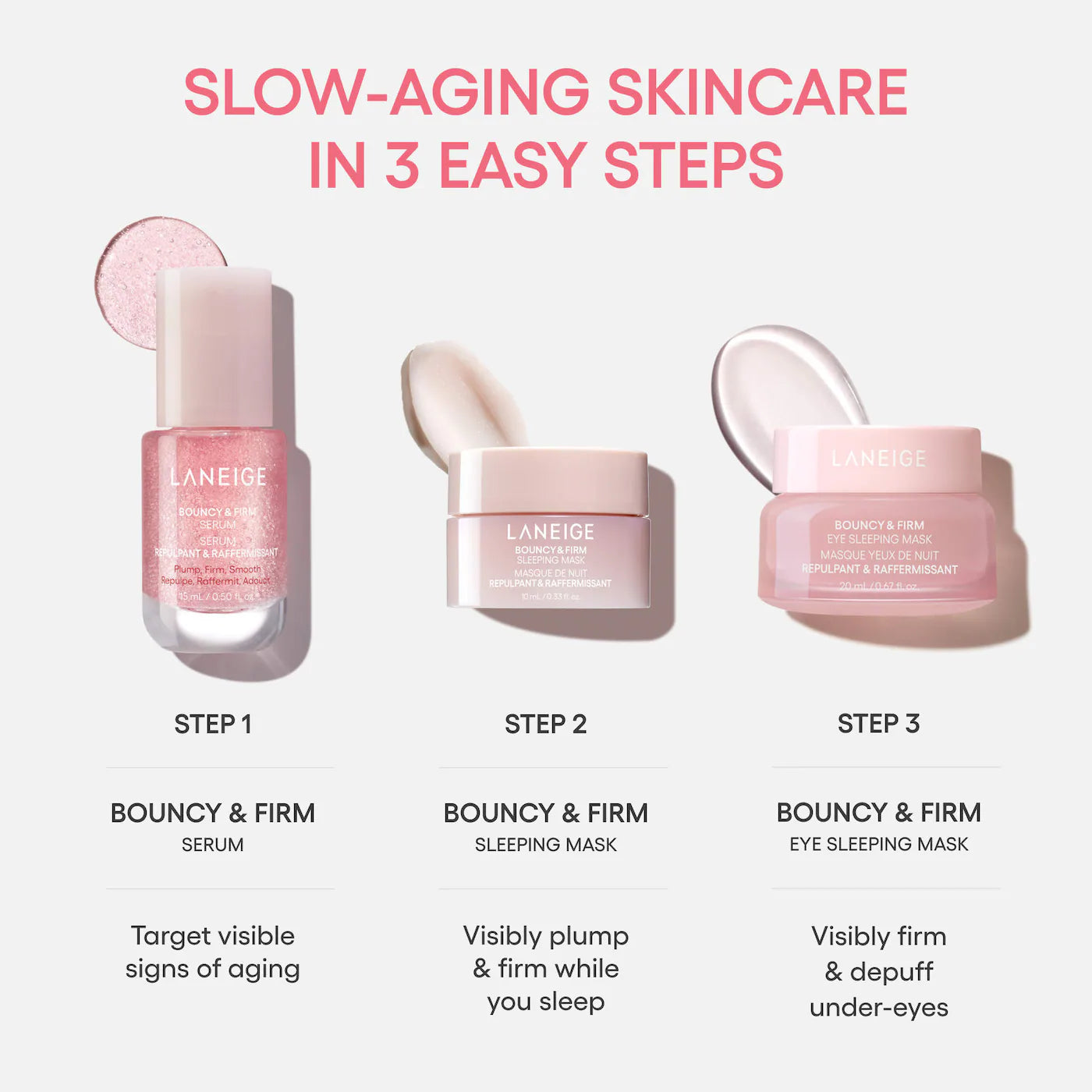 BAJO PEDIDO - LANEIGE Bouncy Skin On the Go Set for Plumping and Firming | Set Exclusivo