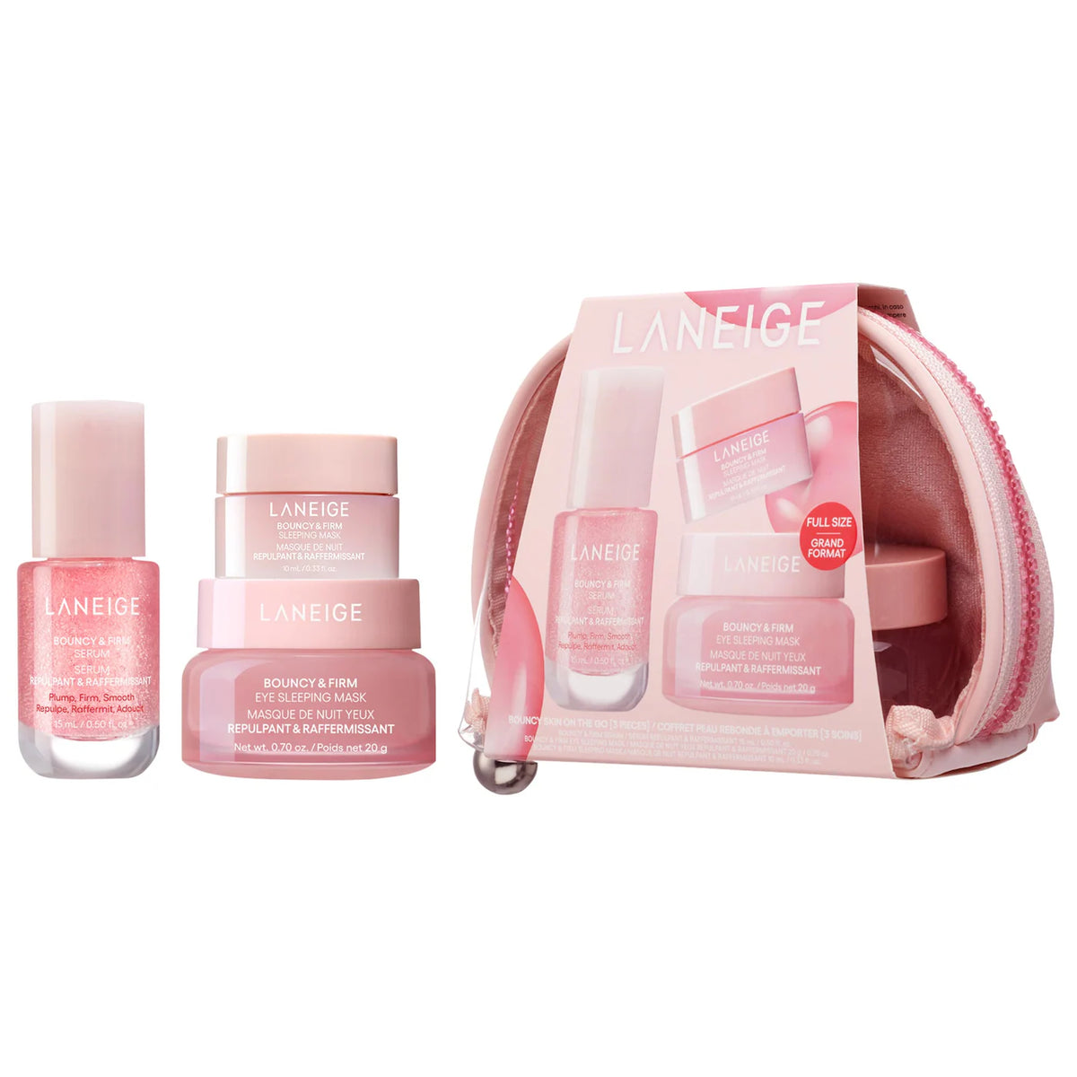 SALE BY ORDER - LANEIGE Bouncy Skin On the Go Set for Plumping and Firming | Exclusive Set