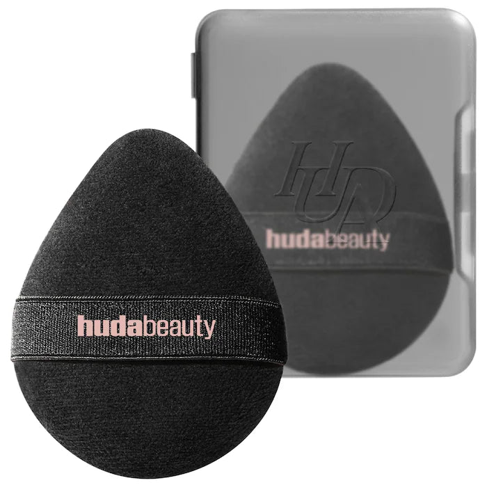 HUDA BEAUTY Easy Bake Marshmallow Puff & Sponge – Aplicador y Esponja para Polvo Suelto