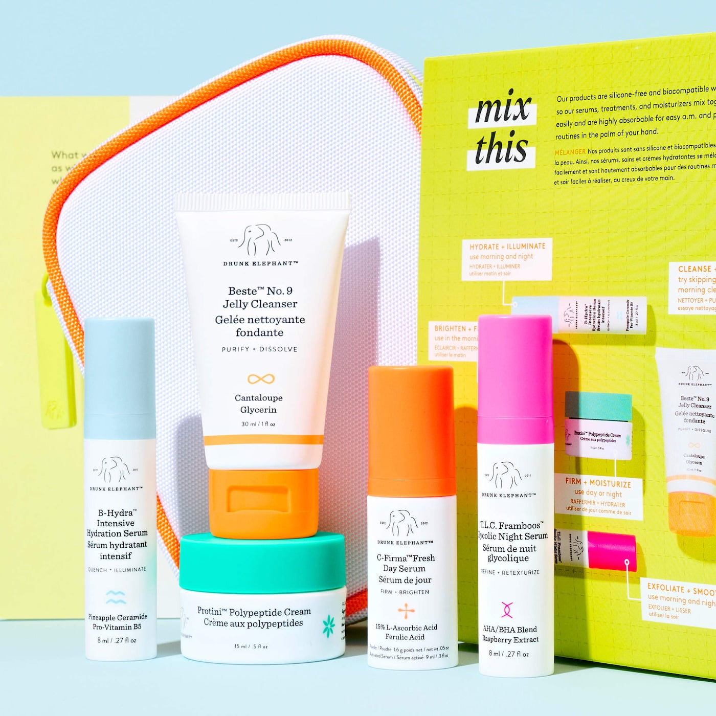 BAJO PEDIDO - Drunk Elephant The Littles 8.0 | Set Mini Esenciales de Skincare