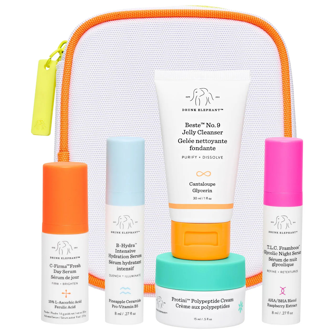 BAJO PEDIDO - Drunk Elephant The Littles 8.0 | Set Mini Esenciales de Skincare
