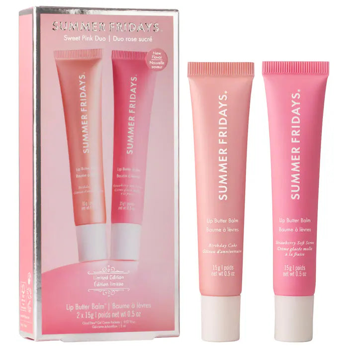Summer Fridays Sweet Pink Duo Lip Butter Balm | Bálsamo Labial Hidratante