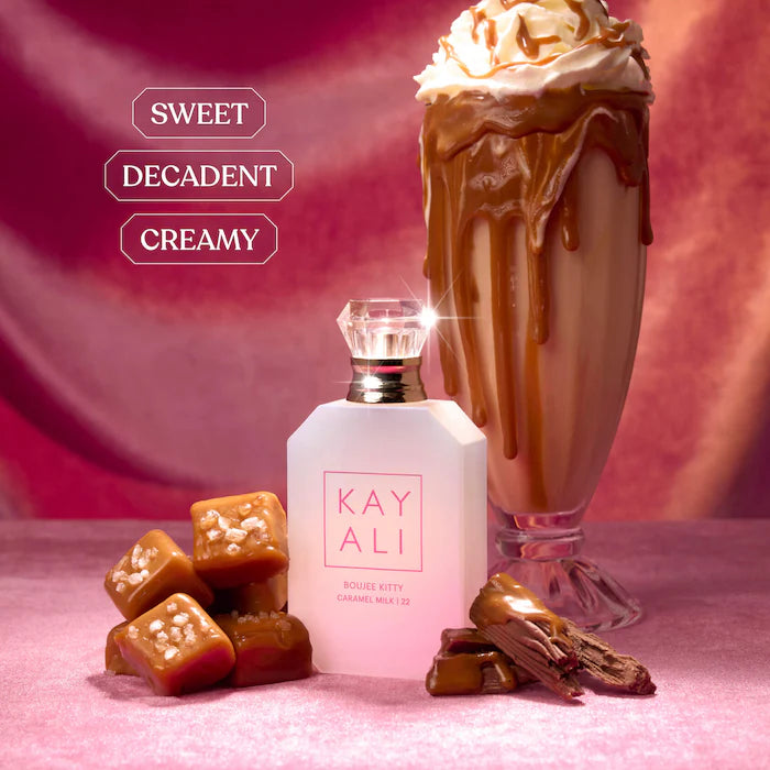 BAJO PEDIDO - Kayali Boujee Kitty Caramel Milk | 22 Eau De Parfum 50ml – Perfume Gourmand Con Caramelo Y Vainilla