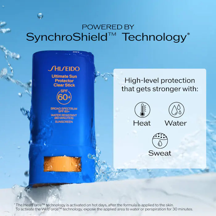BAJO PEDIDO - SHISEIDO Ultimate Sun Protector Clear Stick SPF 60+ | Protector Solar