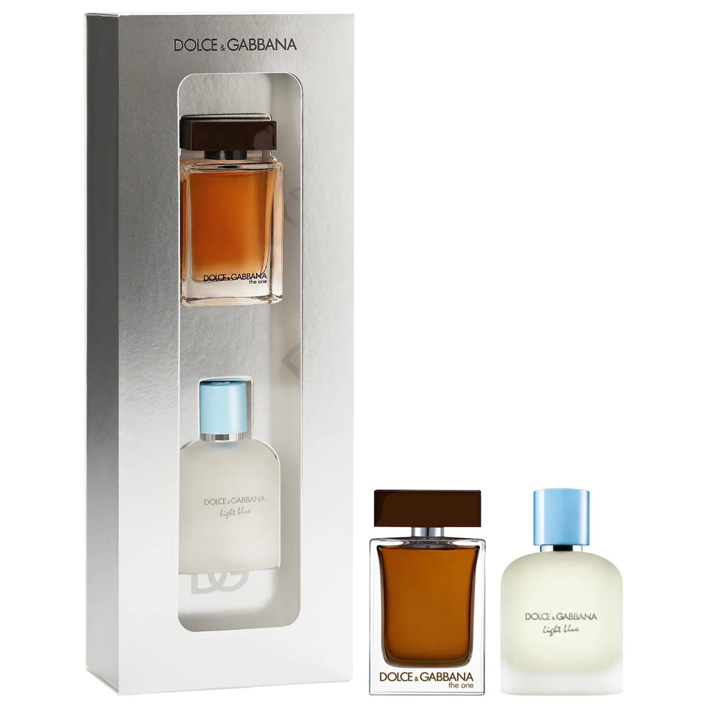 BAJO PEDIDO - Dolce & Gabbana The One & Light Blue Mini Cologne Set | Set Mini Masculino