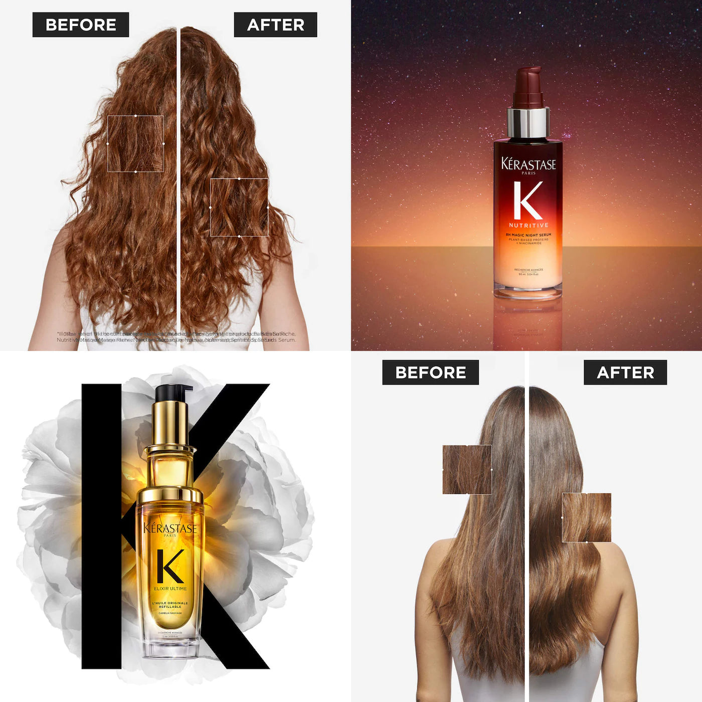 KÉRASTASE Mini Elixir Ultime Hair Oil & 8H Magic Night Serum Hair Gift Set | Set Exclusivo