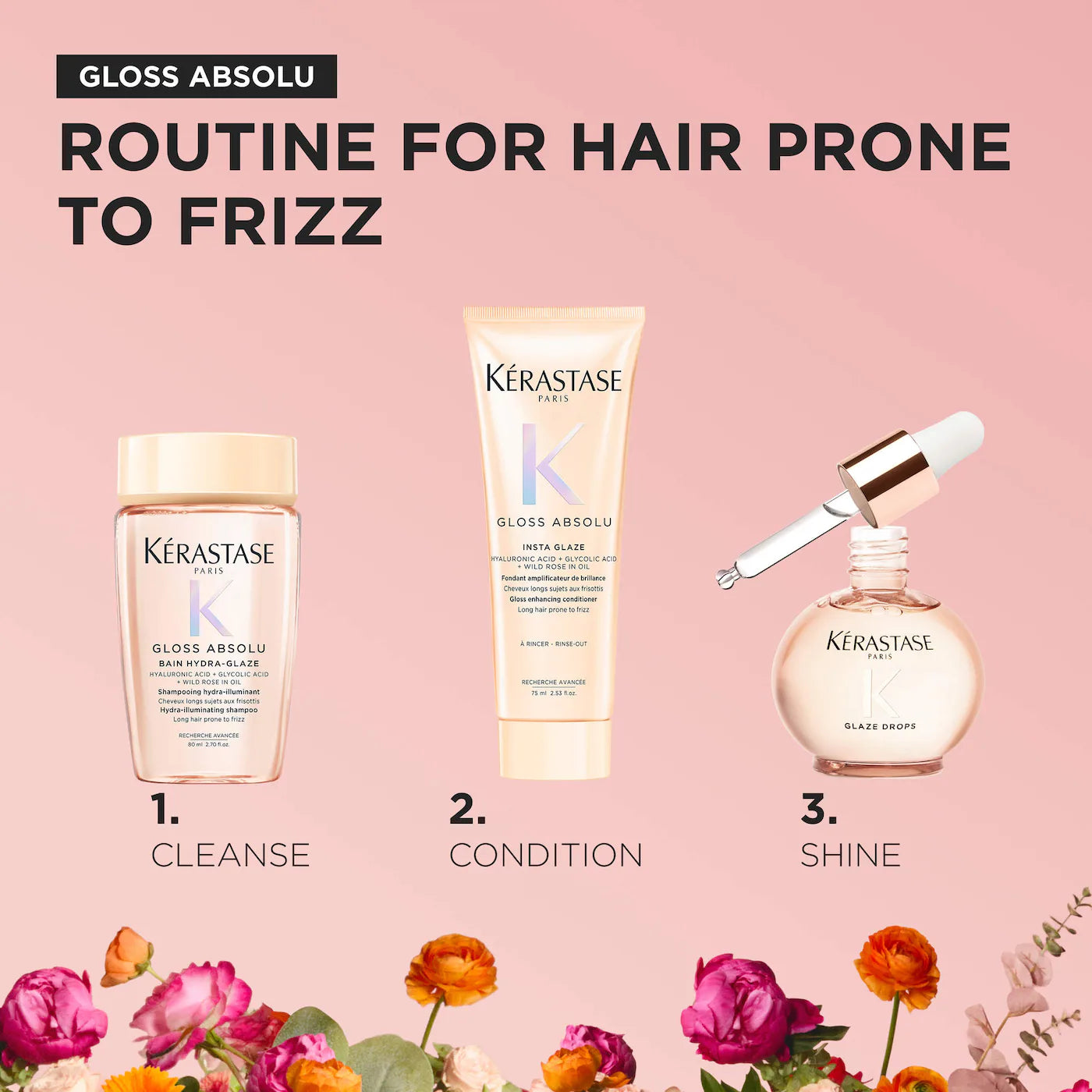 KÉRASTASE Gloss Absolu Anti-Frizz Hair Essentials Gift Set | Set Exclusivo