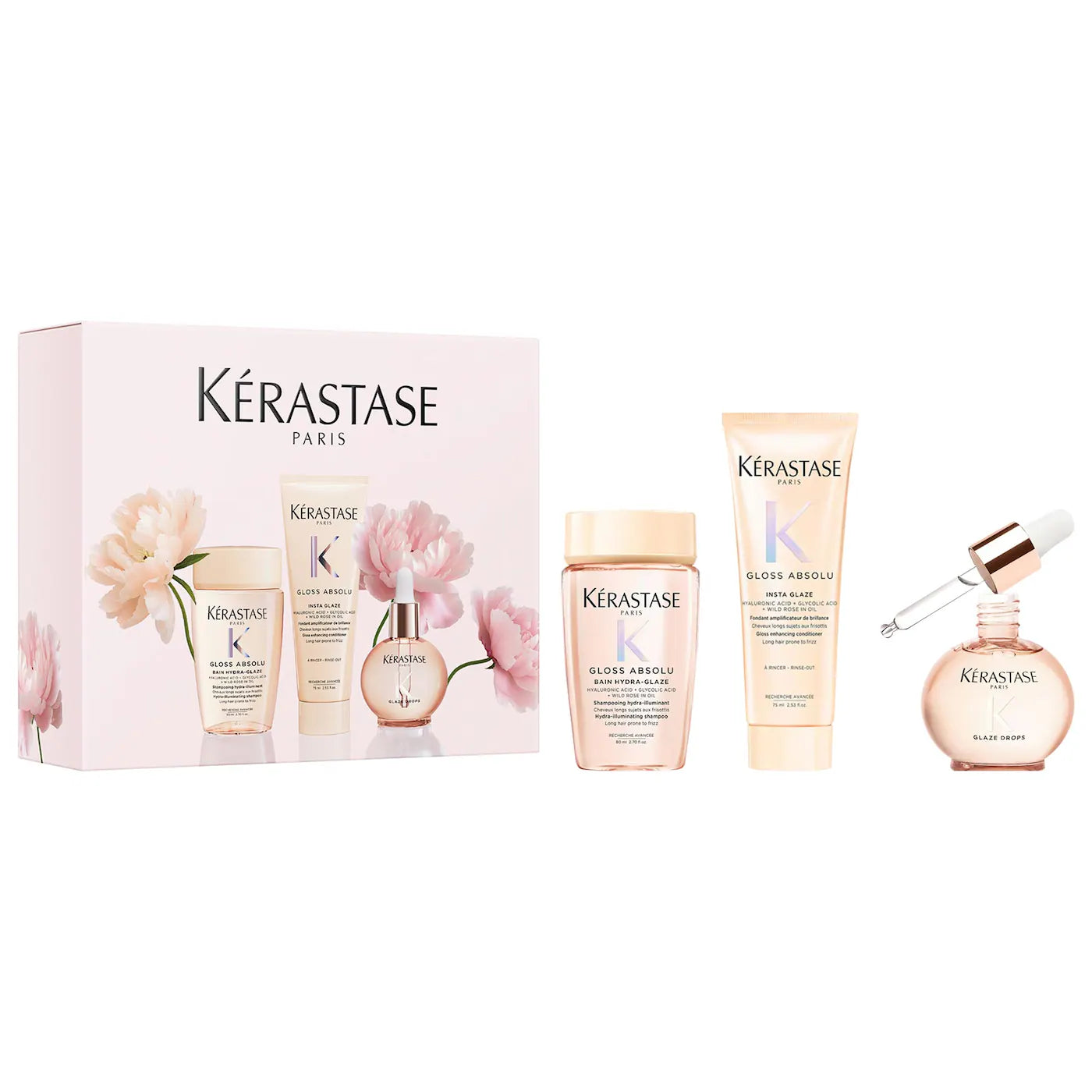 KÉRASTASE Gloss Absolu Anti-Frizz Hair Essentials Gift Set | Set Exclusivo