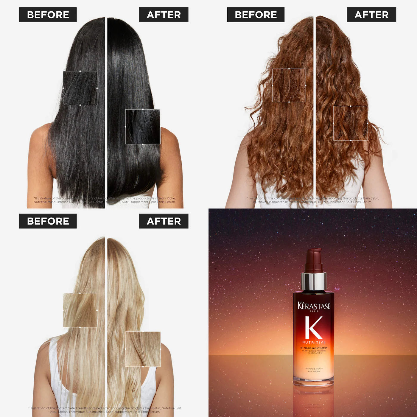 KÉRASTASE 8H Magic Night Serum Hair Gift Set for Dry Hair | Set Exclusivo