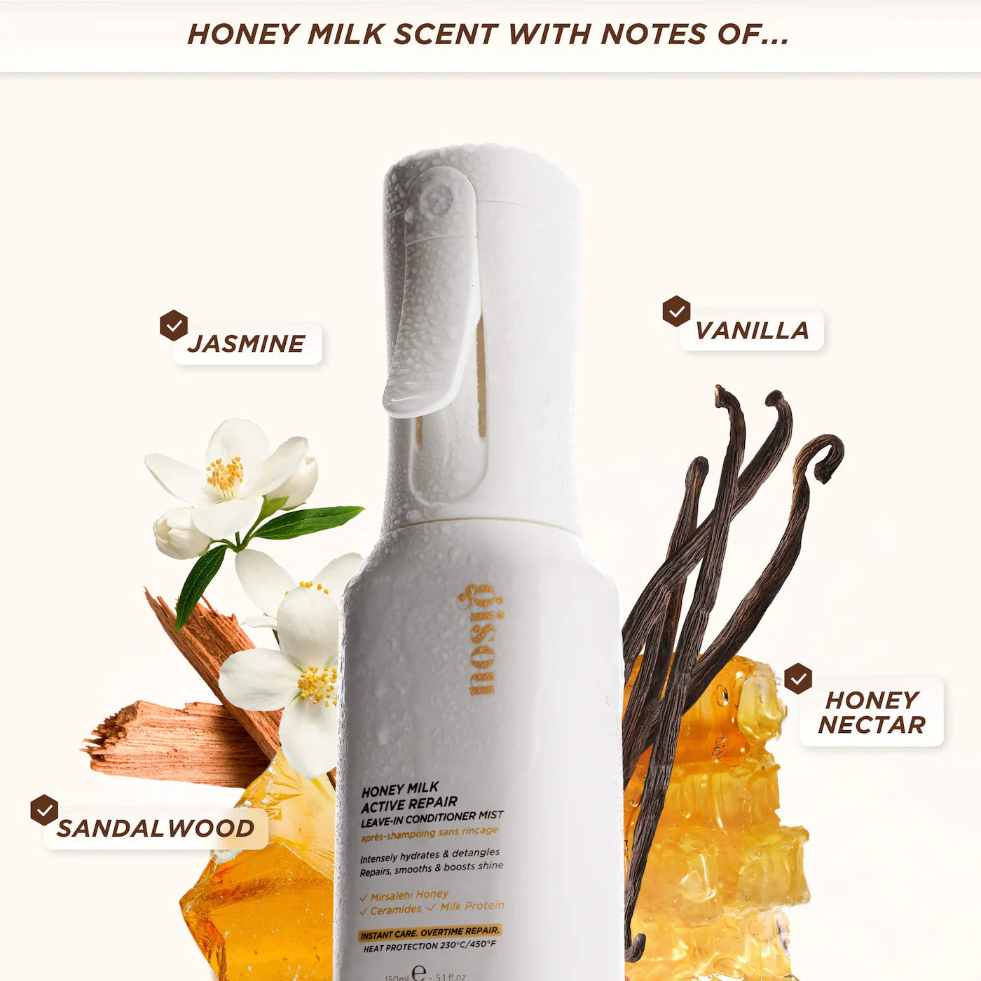 BAJO PEDIDO - Gisou Honey Milk Leave In Conditioner Mist | Acondicionador Sin Enjuague Con Miel