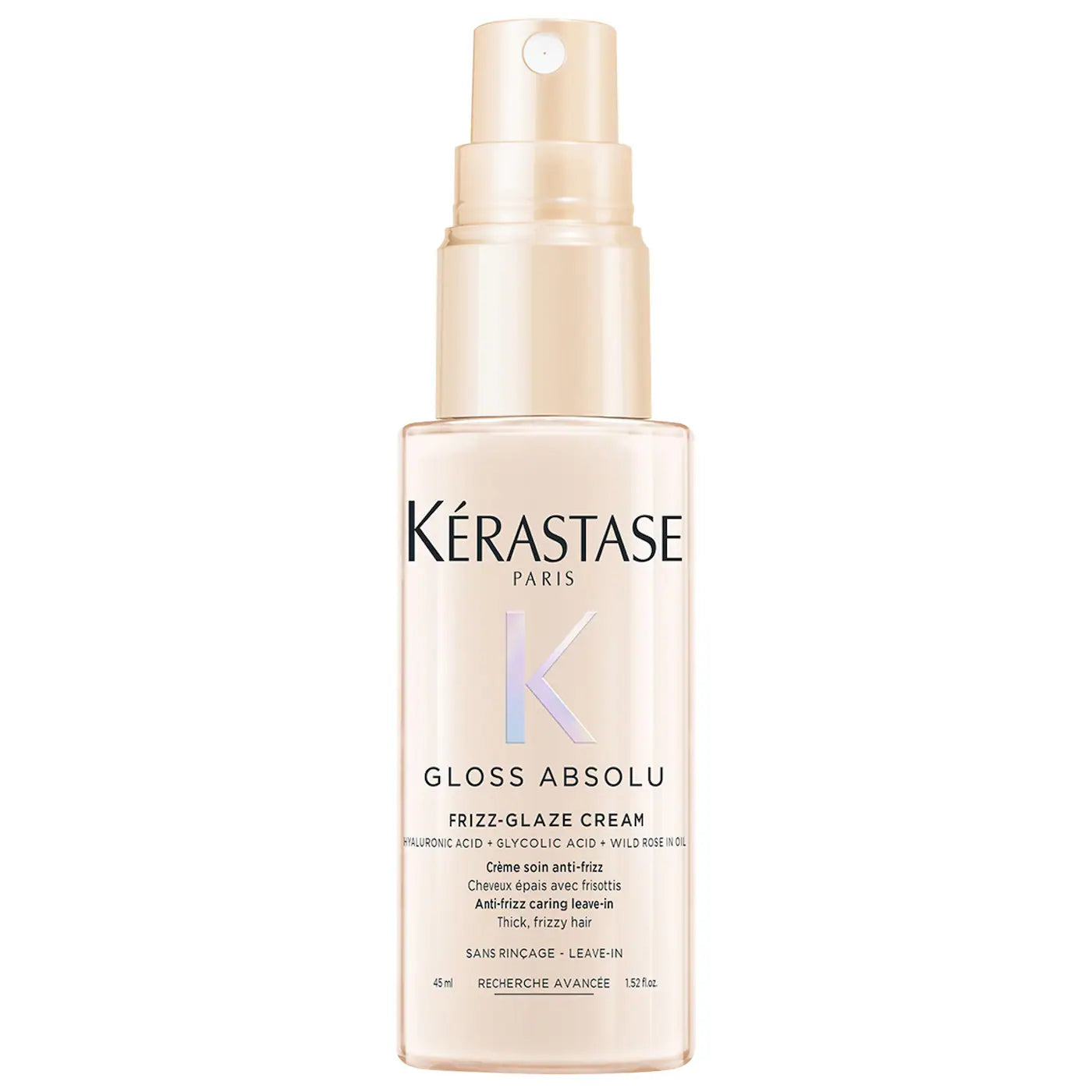 KÉRASTASE Gloss Absolu High-Shine Anti-Frizz Glaze Styling Cream for Medium to Thick Hair | Tratamiento Capilar