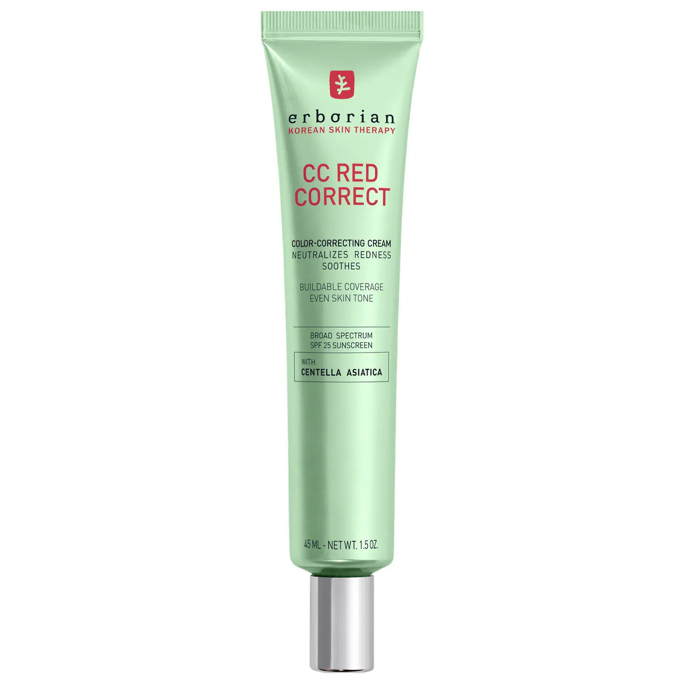 BAJO PEDIDO - Erborian CC Red Correct SPF 25 | CC Cream Verde Anti-Rojeces 45ML
