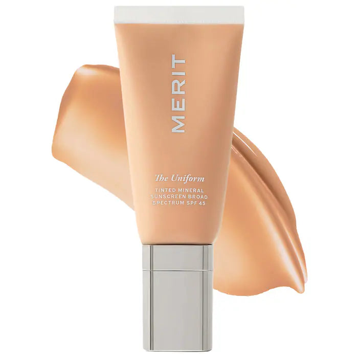 BAJO PEDIDO - MERIT The Uniform™ Tinted Mineral Sunscreen Broad Spectrum SPF 45 | Hidratante con Color