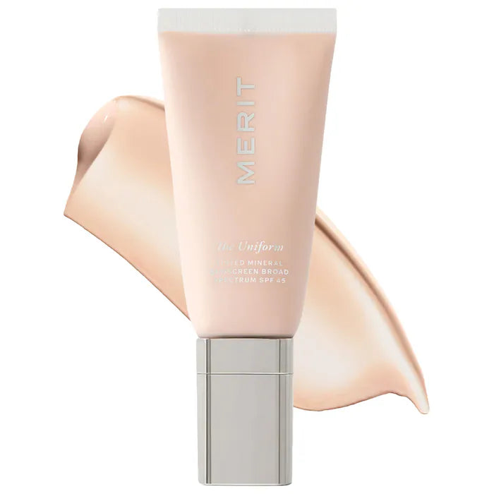 BAJO PEDIDO - MERIT The Uniform™ Tinted Mineral Sunscreen Broad Spectrum SPF 45 | Hidratante con Color