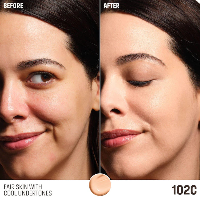 BAJO PEDIDO - Make Up For Ever Balancing & Perfecting Natural Finish Longwear Foundation – Base Líquida Con Niacinamida Y Ácido Hialurónico
