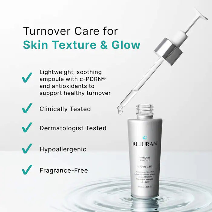 BAJO PEDIDO - REJURAN Turnover Ampoule c-PDRN® 0.5% Renewing Serum for Smooth Texture & Glass Skin | Sérum con c-PDRN 30 ML