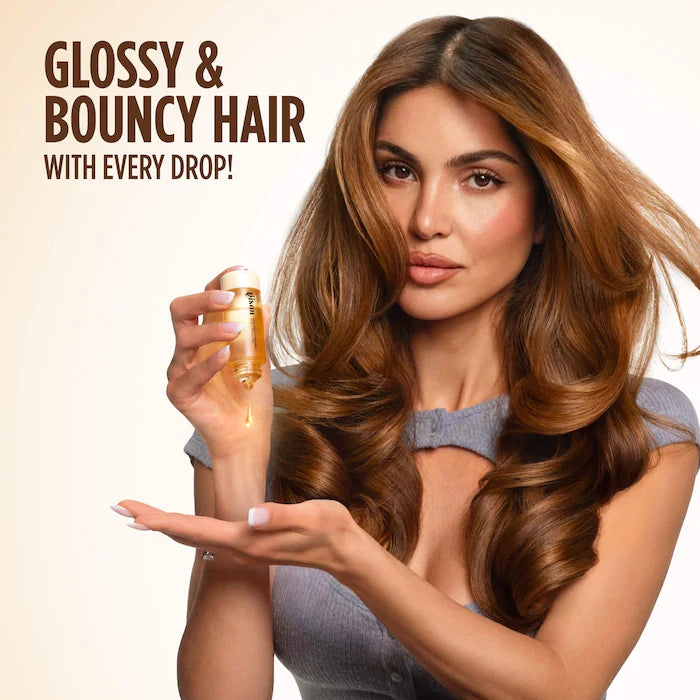 BAJO PEDIDO - Gisou Honey Gloss Collagen Drops Hair Oil Aceite Capilar Con Colágeno y Miel Para Cabello Fino a Medio