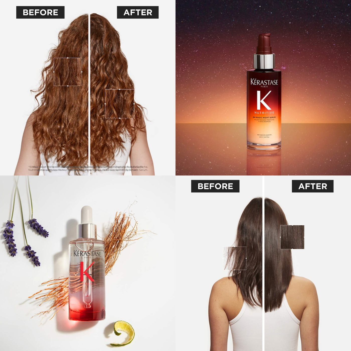 BAJO PEDIDO - KÉRASTASE Genesis Serum & Mini 8H Magic Night Serum Hair Gift Set | Set Exclusivo