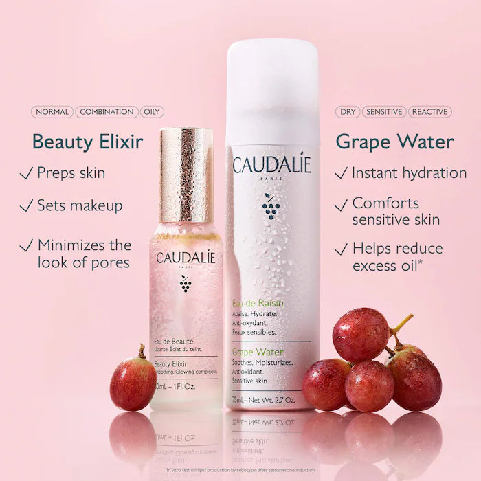 BAJO PEDIDO - Caudalie Mini Hydrate & Glow Duo For Soothing & Toning
