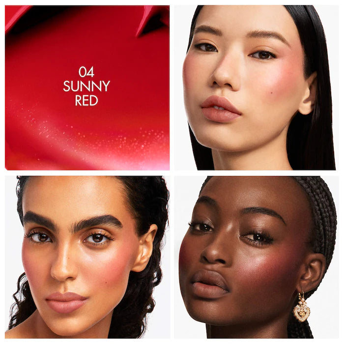 BAJO PEDIDO - Dolce&Gabbana Cherry Glaze Bar 24H Lasting Glow & Waterproof Cream Blush Stick With Vegan Collagen