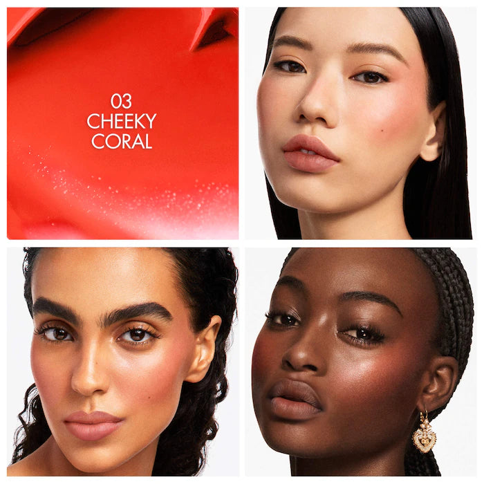 BAJO PEDIDO - Dolce&Gabbana Cherry Glaze Bar 24H Lasting Glow & Waterproof Cream Blush Stick With Vegan Collagen
