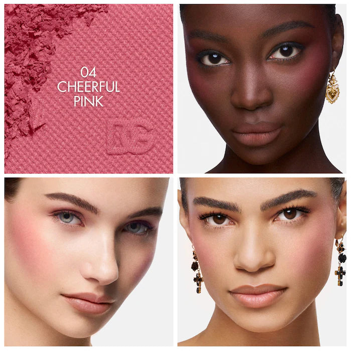 BAJO PEDIDO - Dolce&Gabbana Cheeks&Eyes Match Rubor En Polvo De Larga Duración Con Frambuesa Italiana