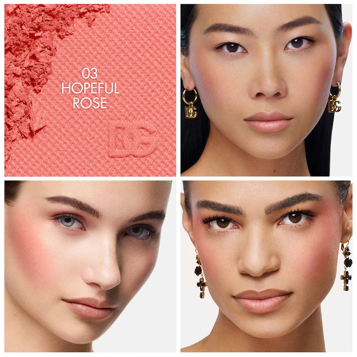 BAJO PEDIDO - Dolce&Gabbana Cheeks&Eyes Match Rubor En Polvo De Larga Duración Con Frambuesa Italiana
