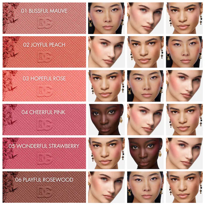 BAJO PEDIDO - Dolce&Gabbana Cheeks&Eyes Match Rubor En Polvo De Larga Duración Con Frambuesa Italiana