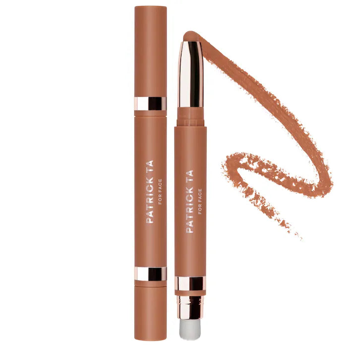 SALE BAJO PEDIDO - Patrick Ta Major Sculpt Shape & Shade Anywhere Artistry Stick – Barra Cremosa Para Esculpir E Iluminar Con Brocha Difuminadora Incluida