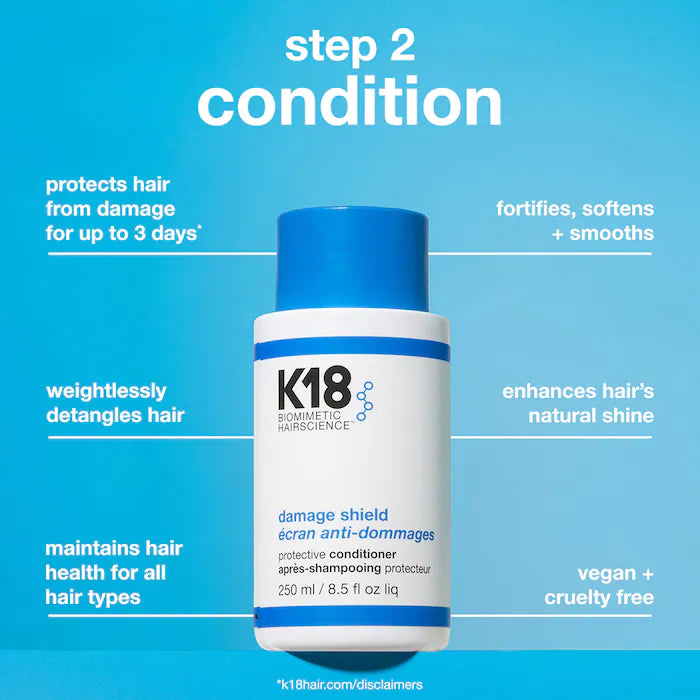 BAJO PEDIDO - K18 Damage Shield Shampoo Y Acondicionador Duo Kit 250 ML Cada Uno