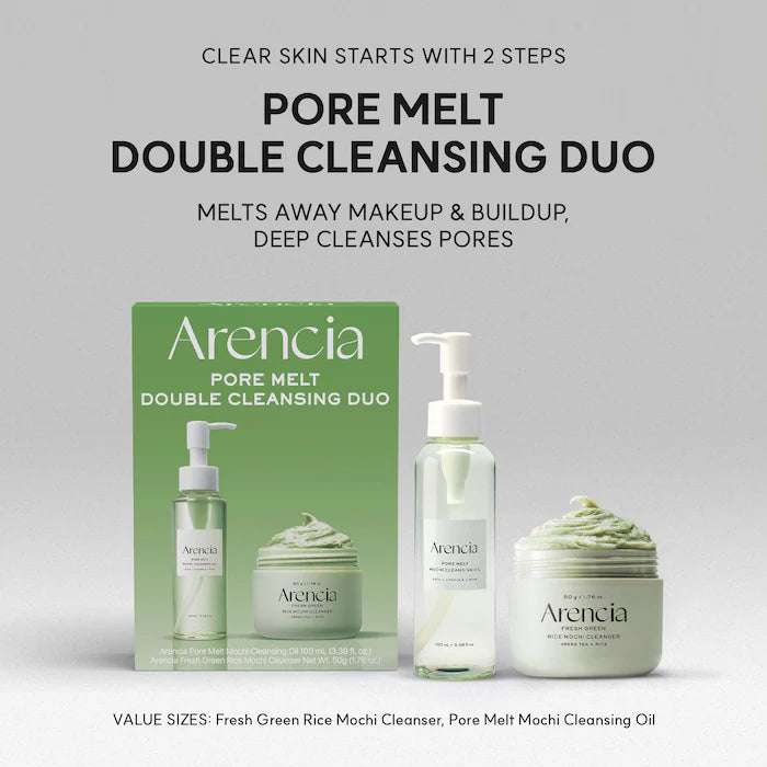 BAJO PEDIDO - Arencia Pore Melt Non-Comedogenic Double Cleansing Duo Gift Set