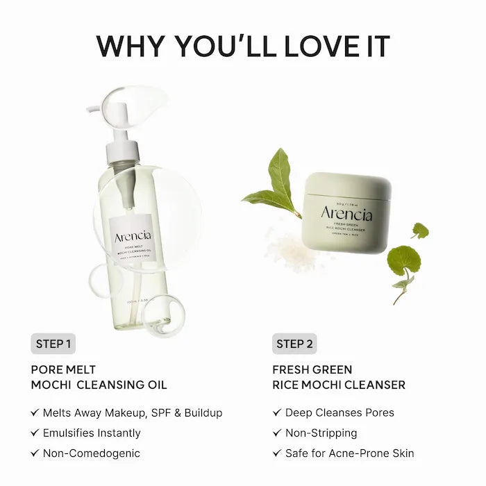 BAJO PEDIDO - Arencia Pore Melt Non-Comedogenic Double Cleansing Duo Gift Set