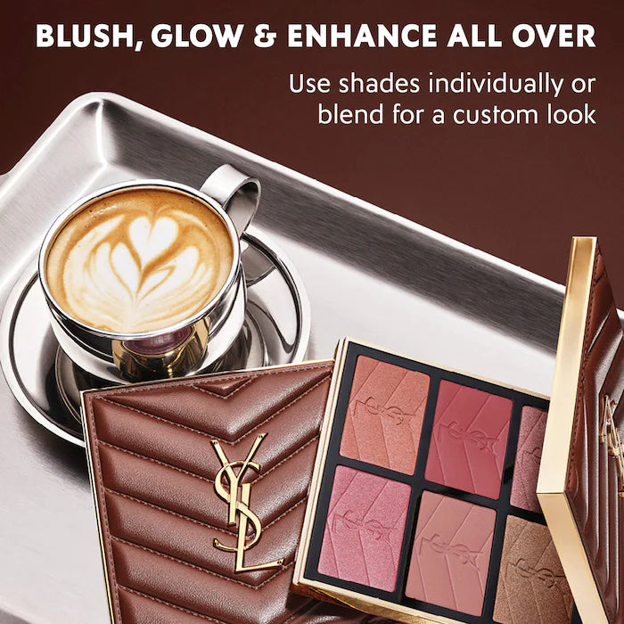 BAJO PEDIDO - YSL Brewed Reflections Couture Face Palette – Paleta De 6 Tonos Rubor E Iluminador Edición Limitada