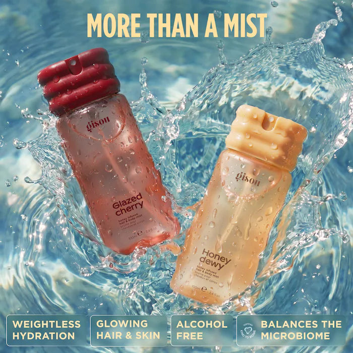 BAJO PEDIDO - Gisou Honey Dewy Honey Infused Hair & Body Mist Bruma Perfumada Para Cabello y Cuerpo Con Miel 100 ml