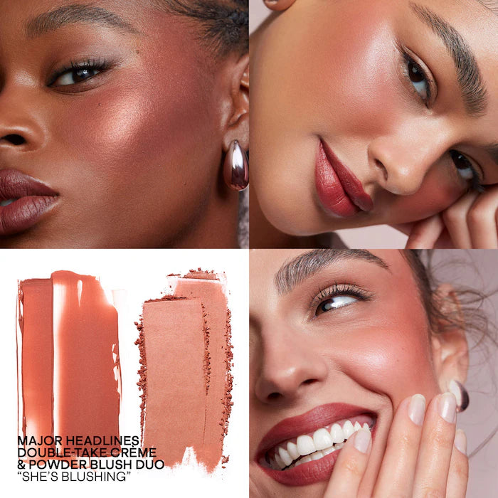 PATRICK TA Mini Major Headlines Double-Take Crème & Powder Blush Duo | Cream Blush