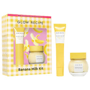 BAJO PEDIDO - Glow Recipe Banana Moisturizing Cream & Shimmer Lip Treatment Duo Set Hidratante de Crema Facial y Tratamiento Labial