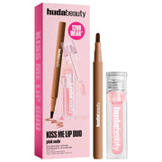 SALE BAJO PEDIDO - Huda Beauty Kiss Me Lip Contour Stain And Lip Jelly Gift Set – Dúo De Delineador  Y Aceite Labial