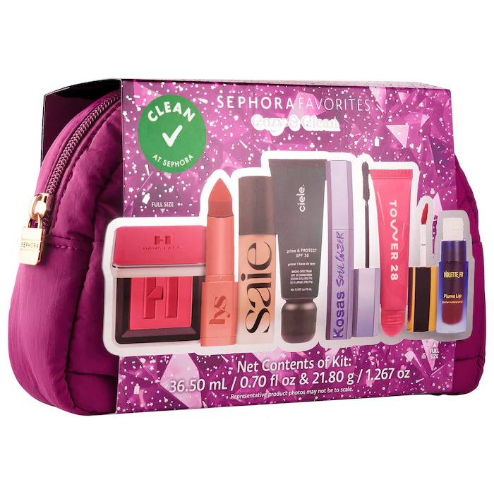 BAJO PEDIDO - Sephora Favorites Cozy & Clean Makeup Value Set – Kit De 7 Piezas Clean Beauty