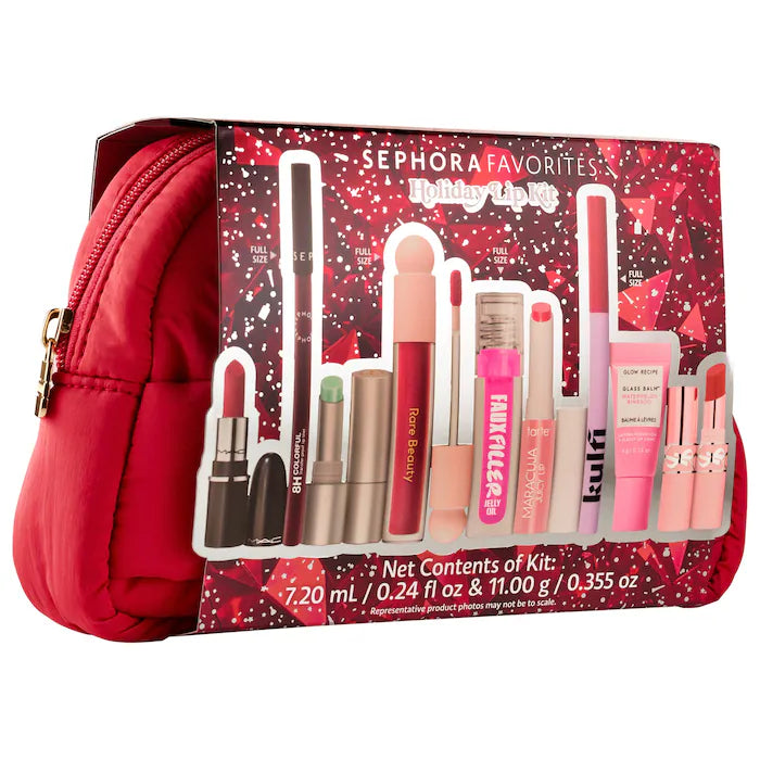 BAJO PEDIDO - Sephora Favorites Lip Kit Value Set – Kit De 9 Piezas Para Labios De Marcas Premium