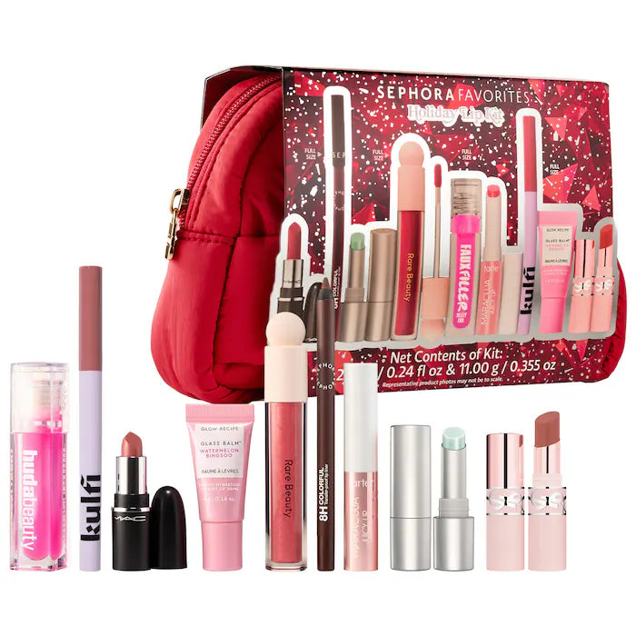 BAJO PEDIDO - Sephora Favorites Lip Kit Value Set – Kit De 9 Piezas Para Labios De Marcas Premium