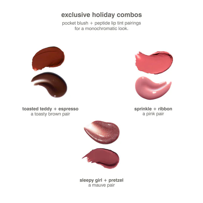 SALE BAJO PEDIDO - Rhode Pocket Pair Limited Edition Lip + Cheek Set – Dúo De Rubor En Crema Y Tinte Labial Con Péptidos Edición Limitada